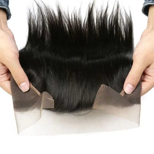 13x4 Lace Frontal Only Human Hair Straight 13x4 Transparent Lace Frontal Closure Ear To Ear Pre Plucked Brazilian Virgin Hair
