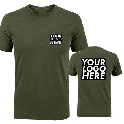 Unisex Custom Design LOGO Printing Personalized Tshirt Men's Harajuku Text Photos Clothing Cotton T-shirt Customized Tees Tops