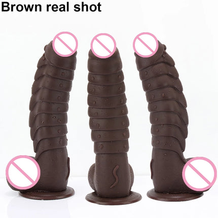 24 Models Animal Dick Thrusting Dragon Dildo Dinosaur Scales Penis Big Suction Cup Adult Anal Sex Toys Strapon Women Masturbator