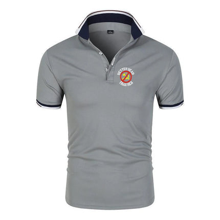 Better Dead Than Red The new men's polo shirt is suitable for summer wear and is soft and comfortable