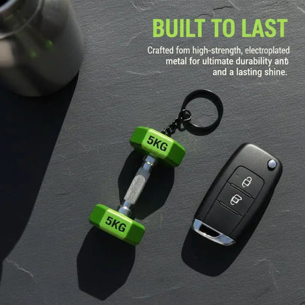Fashion 3D PVC Dumbbell Keychain Mini Barbell Keyring Sports Gym Gift For Fitness Enthusiasts