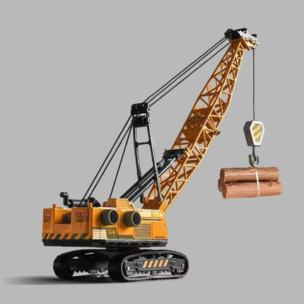 Engineering Diecast Crane Bulldozer Excavator Vehicle Construction Alloy+Plastic Tractor Inertial Model Toys for Children Boys