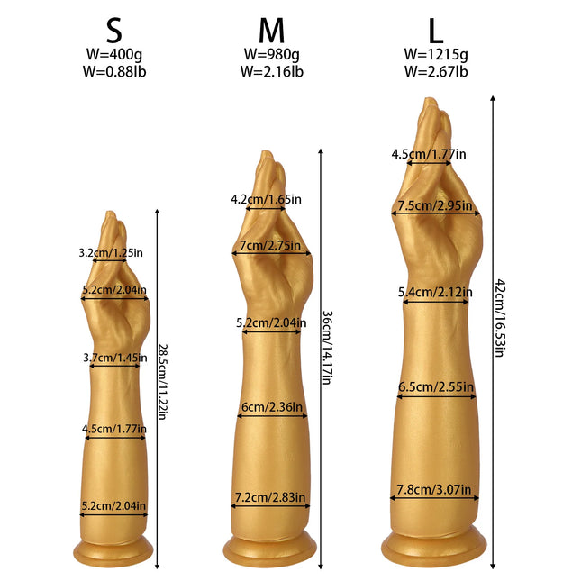 Huge Fisting Hand Buttock Anal Plug Strong suction cup Silicone Long Fist Vaginal Dilator Big Fist Anal Plug Gay And Lesbian Sex