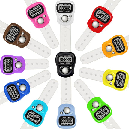 11pcs~22pcs~33pcs Resettable Mini Electronic Counter, Multi-color Digital Display, Mini Counter for Sports/Training/Prayer