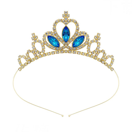 Kids Rhinestone Tiara Princess Headband for Girls Birthday Accessories Bridal Crystal Crown Tiara Wedding Hair Jewelry