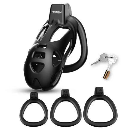 Adult Toys for Male Penis Lock Chastity Cage with 2 Keys And 3 Rings For Men Comfortable And Breathable Cock Ring Penis Sex Toys