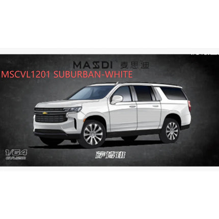 MASSDI 1:64 Scale Escalade/Suburban/CT6 Alloy Simulation Car Model Classic Adult Collection Static Display