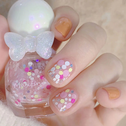 Maxfine Small Diamond Nail Polish Set Wholesale No-bake Long-lasting Water-based Nail Polish Novice Practice Can Be Torn