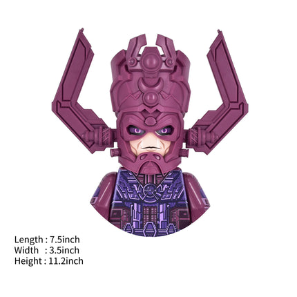 MOC Creative Devourer of Stars Giant Purple Armored Figure with Stunning Details, 7.5"x3.5"x11.2" Monumental Size Christmas toys