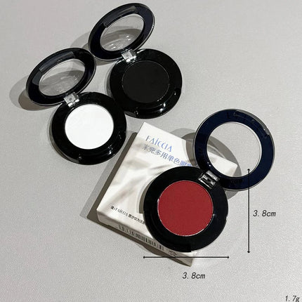 1Pc Blue Black Red Eyeshadow Palette Halloween Makeup Girl Smoky Punk Eye Shadow Palette Matte White Lying Silkworm Eye Cosmetic
