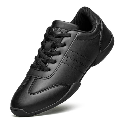BAXINIER Youth Girls White Cheerleading Dancing Shoes Athletic Training Tennis Walking Lightweight Competition Cheer Sneakers