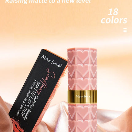 Nude Matte Lipsticks 4 Colors Waterproof Long Lasting Lip Stick Not Fading Sexy Nude Red Pink Velvet Lipsticks Makeup Cosmetic