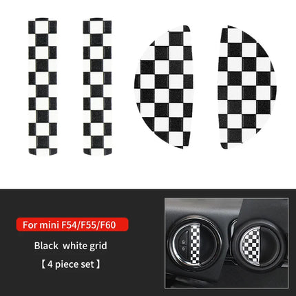 Car Door Handle Decoration Leather Sticker For Mini Cooper JCW F56 F60 F55 F54 R56 R60 R55 Countryman Car Interior Accessories