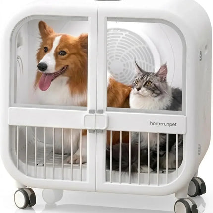 135L Ultra-Quiet Pet Dryer Box, Smart Temp Control, 360° Hands-Free Safe Drying for Dogs, Cats & Multi-Pet, Custom