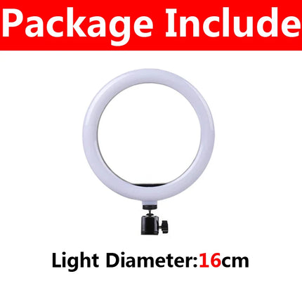16/26/33cm Selfie Ring Light Photography Fill Lighting Led Ring Lamp For Phone Video Recording Live Broadcast Selfie Fill Light