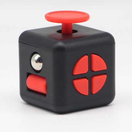 Fidget Toy 6-Sided Stress Relief Toy, Multi-Functional Finger Toy with Press, Squeeze & Slide Functions stress relief finger toy