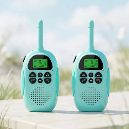 Kids Walkie Talkies 2 Pack Rechargeable Toy Two Way Radio 22 Channels 3KM Long Range for Children Outdoor Play Birthday Gifts