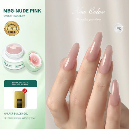 Nailpop Professional Builder Gel UV Hard Gel for Nail Strengthen Quick Building Long Lasting Soak Off Extension Gel 30/100g