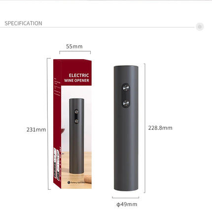 Electric wine opener USB charging,three piece tipping device and foil cutting machine,for kitchen bar banquetparty wine opener