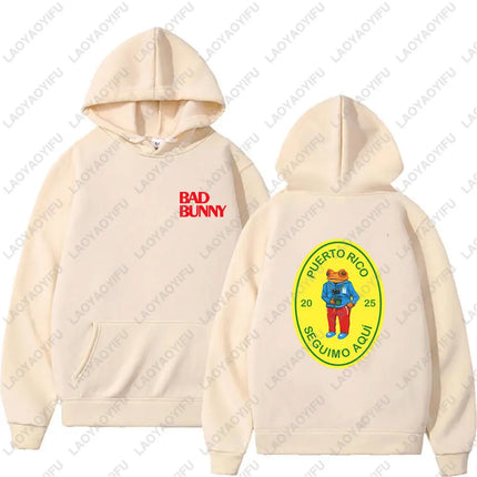 Rapper Bad Bunny Debi Tirar Más Fotos Album DTMF Merch Men Woman Hoodies Fashion Casual Vintage Drop Shoulder Sweatshirt Hoodie