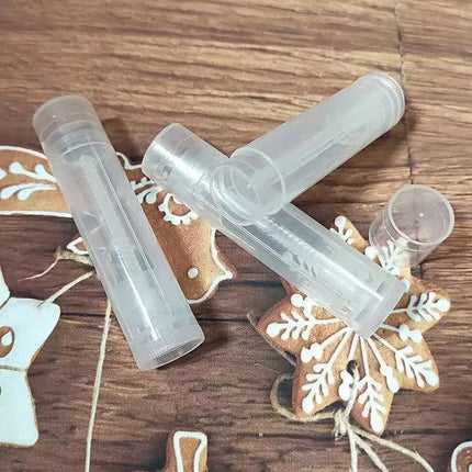 100Pcs 5ml Empty Lip Gloss Tubes Cosmetic Containers Wholesale Lipstick Jars Balm Tube Cap Container Travel Makeup Tool Lip Balm