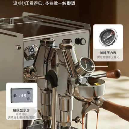 【New Arrival】Gemilai 3038A White Whale Semi-Automatic Coffee Machine, Compact Home Use E61 Boiler Espresso Machine