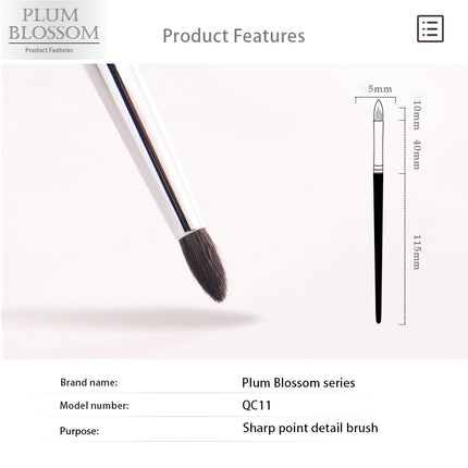 CHICHODO High-end Makeup Brush Crease Brush Eyeshadow brush Pointed Detail Brush Goat hair -CHJ232