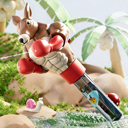 Creative decompression boxing kangaroo water gun fun and funny summer water play toy