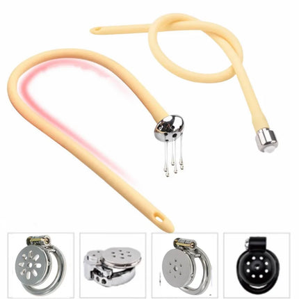 35cm Long Universal Catheter for Chastity Cage Prostate Stimulation Horse Eye Stick Urethral Stimulation Plugs Sex Toys for Man
