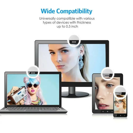 Led Selfie Ring Light USB Charge LED Selfie Fill Light Mobile Phone Live Broadcast Video LED Selfie Ring Lamp For All Smartphone
