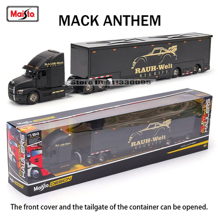 Maisto 1:64 MACK Anthem LoneStar UP Transport Casting Manufacturing Trailer Model Simulation Model Alloy Car Collection
