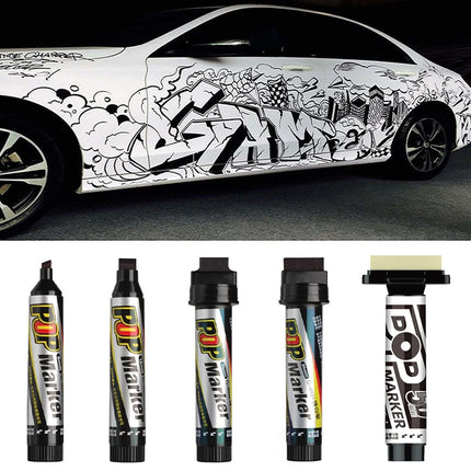 POP Waterproof Paint Permanent Sketch Graffiti Refillable Markers Pen Drawing Poster Manga Office School Art Stationery Supplies