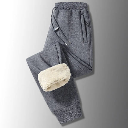 Man Winter Crotchless Thermal Hot Pants Hidden Zippers Thick Casual Sweatpants Pocket Fitness Clubwear Sexy Open Crotch Trousers
