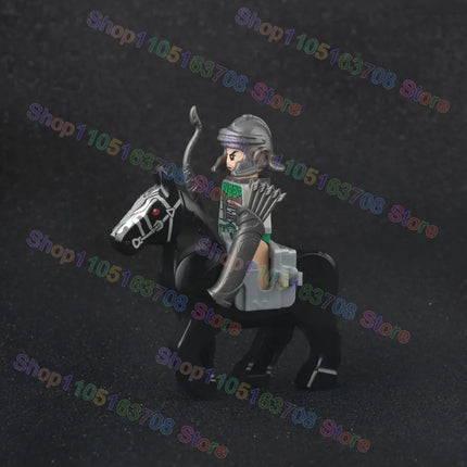 MOC Medieval Military Crusader Knight Building Blocks Castle Army Soldier Figure Horse Mount Shield Sword Accessories Bricks Toy