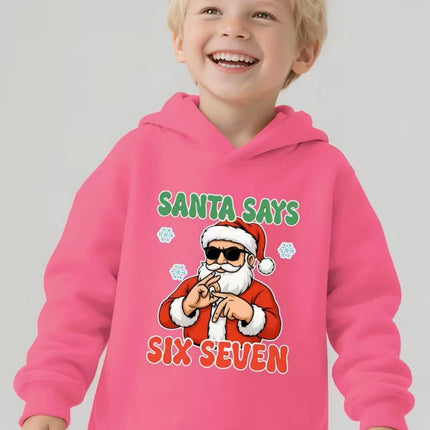 Funny Six Seven 6 7 Meme Hoodie for Kids Chaotic Humor Y2k Game Saying Tee Christmas Gift Boys Tops Fashion Children's Clothing