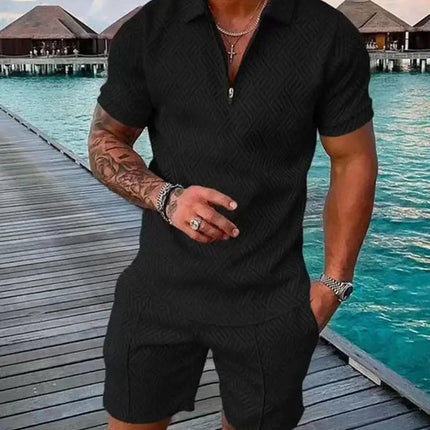New 3D Digital Printed Men's Fashion Casual Sets Short Sleeve Polo Shirt Suit 2 Pcs Sets Sportwear Male Clothing Ropa Y2k Barata