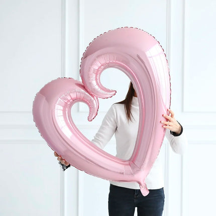 Lipstick Balloon Large Lip Heart Foil Balloons for Spa Makeup Girl's Party Decors Bridal Shower Wedding Valentine's Day Supplies