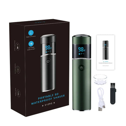 Portable Mini Men's Electric Shaver IPX7 Waterproof Razor Beard Trimmer for Travel and car Portable Shaving Machine