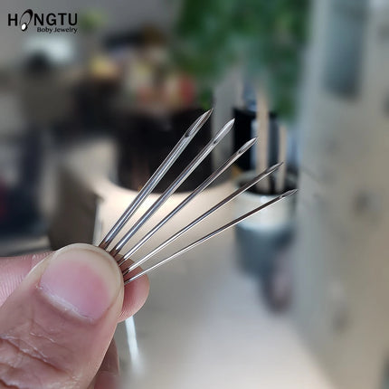 5-100PCS Body Piercing Needle 10G 12G 14G 16G 18G 20G Surgical Steel Sterile Disposable Ear Nose Navel Nipple Lip Piercing Tool