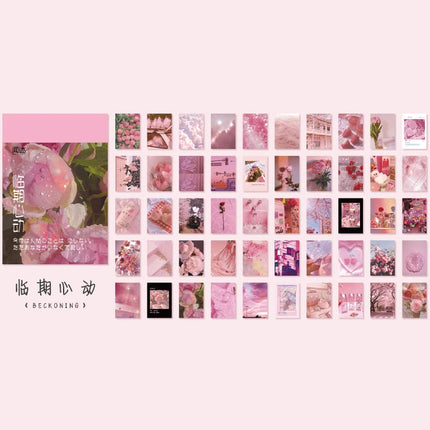 50sheets 50 Patterns Washi Paper Ins Stickers Book Aesthetic Scenery Sticker for Scrapbooking Journals Album Diary DIY Paers