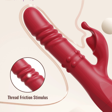 Rabbit Vibrator For Women Powerful G Spot Telescopic Rotating Clitoris Vagina Stimulator Female Masturbator For Adult Sexy Toys