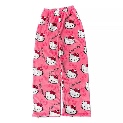 Sanrio Hello Kitty Women's Pajamas Pants Girl Pajama Pants Y2K Cartoon Anime Couple Leisure Home Pants Home Clothing Nighty Gift