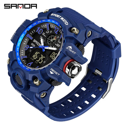 SANDA Brand G- Style Military Watch Men Digital Shock Sports Watches For Man Waterproof Electronic Wristwatch Mens Relogios 3169