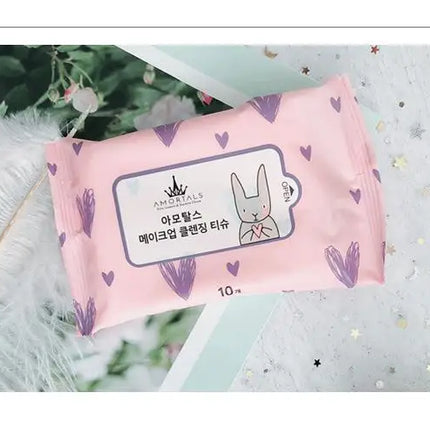 Disposable Portable Makeup Remover Wipes Three-in-One Deep Cleansing Affordable 10 Pieces Set Convenient Travel Size