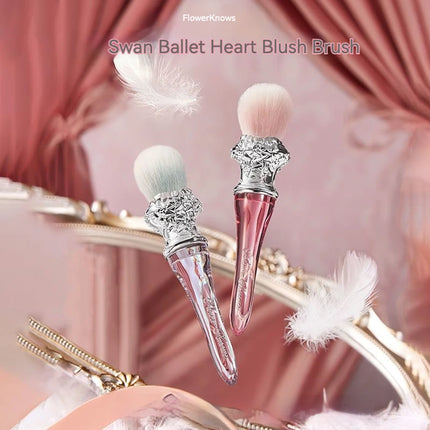 Flower Swan Ballet Cosmetic Brush Wool Brush For Blush Powder Soft Fluffy Friendly Makeup Tool Knows
