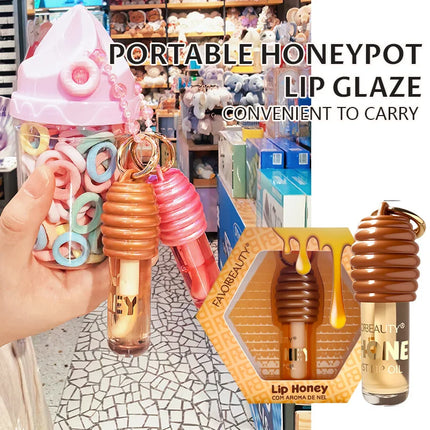 Honey pot lip oil lip gloss moisturizing hydrating multi-layer matte lipstick full set of lip moisturizing lip gloss lip gloss