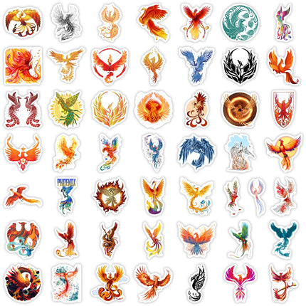 Phoenix Logo Icon Stickers DIY Kids Toy Gift Waterproof Decal for Laptop Scrapbook Luggage Bottles Diary Decorative