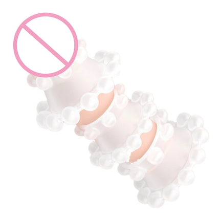 TPE Male Cock Ring With Beads Reusable Delay Ejaculation Penis Ring Masturbation Adult Sex Toy Erection Semen Lock Ring Sex Shop