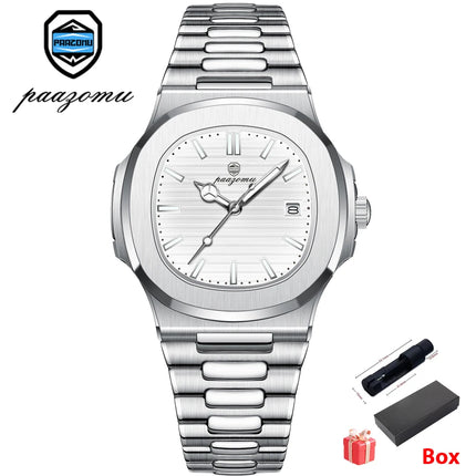 2025 New For Men Fashion Brand Male Watch Waterproof Luminous Stainless Steel Watches  Date Week Casual Quartz Men's Clock Reloj