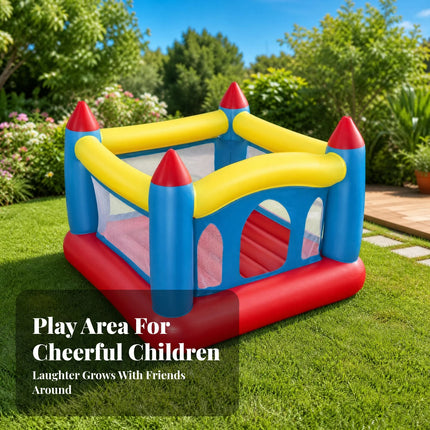 Arched Openings Inflatable Jump House Castle-Style Jump House Easy to Set up Inflatable Castle Bouncer for Children